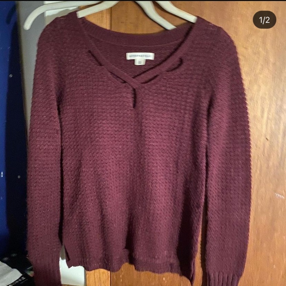 Aeropostale maroon/purple size xs sweater